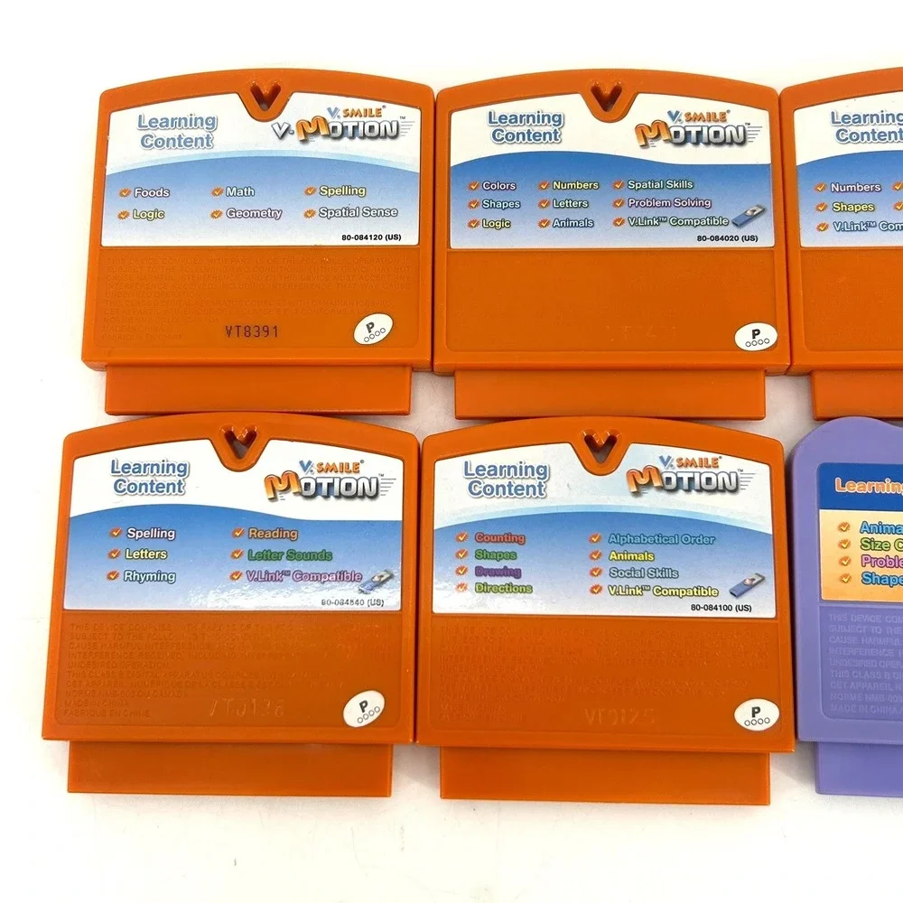 Vtech V.Smile & V.Motion Game Cartridge Lot of 8 Disney Mickey Lion King Dora